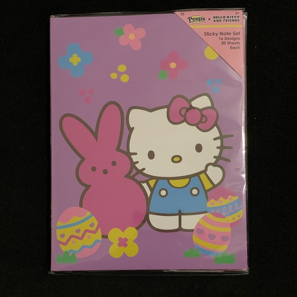 NWT Hello Kitty x Peeps Sticky Note Set of 16